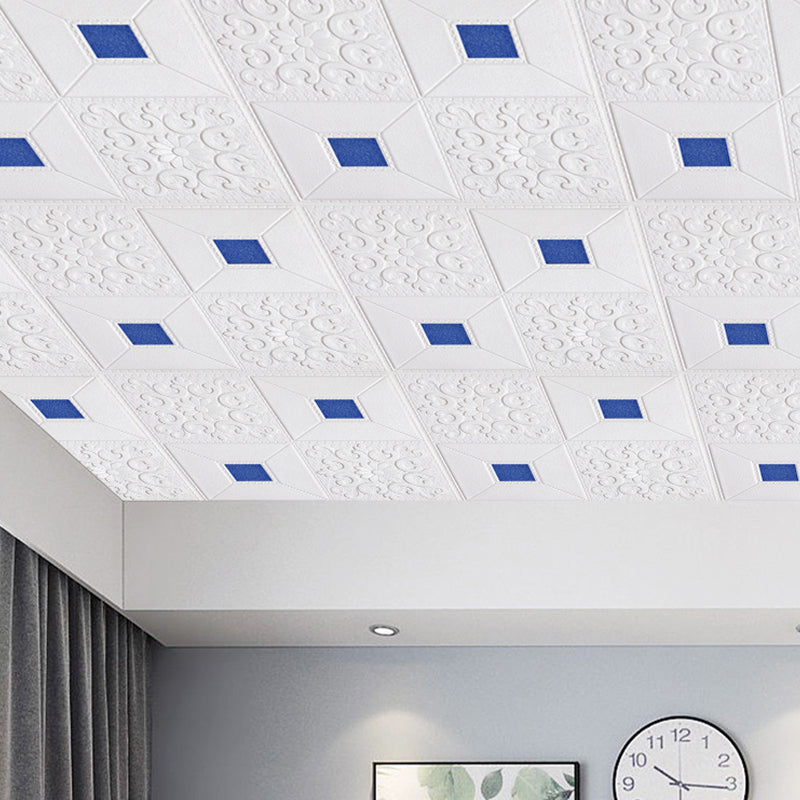 XPE Foam Wall Paneling Square Print Waterproof Wall Paneling for Living Room Clearhalo 'Flooring 'Home Improvement' 'home_improvement' 'home_improvement_wall_paneling' 'Wall Paneling' 'wall_paneling' 'Walls & Ceilings' Walls and Ceiling' 7209643