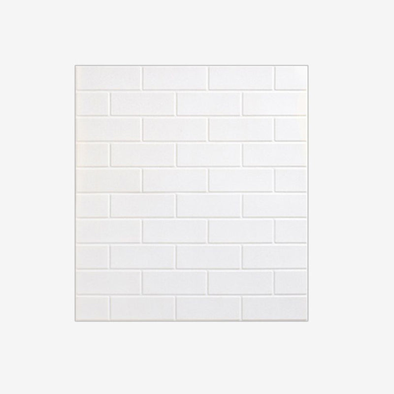 XPE Foam Wall Paneling Square Waterproof Wall Paneling for Living Room Textured White Clearhalo 'Flooring 'Home Improvement' 'home_improvement' 'home_improvement_wall_paneling' 'Wall Paneling' 'wall_paneling' 'Walls & Ceilings' Walls and Ceiling' 7209648