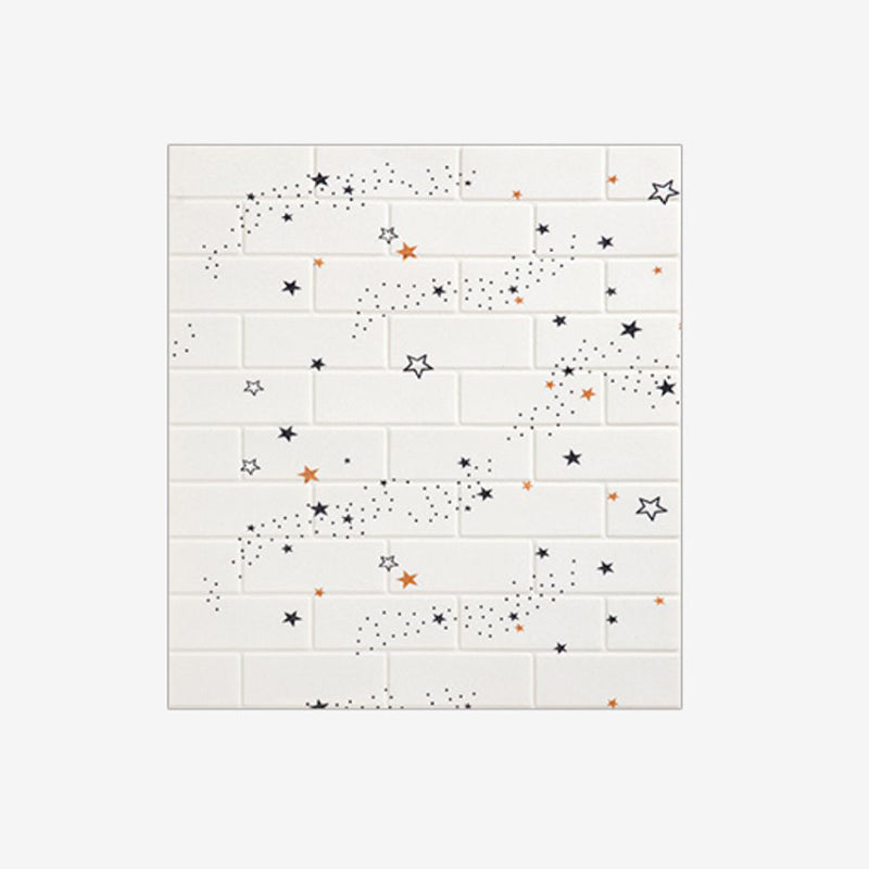 XPE Foam Wall Paneling Square Waterproof Wall Paneling for Living Room White Clearhalo 'Flooring 'Home Improvement' 'home_improvement' 'home_improvement_wall_paneling' 'Wall Paneling' 'wall_paneling' 'Walls & Ceilings' Walls and Ceiling' 7209653