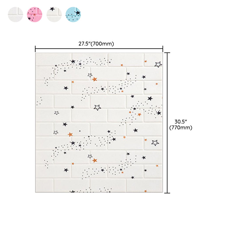 XPE Foam Wall Paneling Square Waterproof Wall Paneling for Living Room Clearhalo 'Flooring 'Home Improvement' 'home_improvement' 'home_improvement_wall_paneling' 'Wall Paneling' 'wall_paneling' 'Walls & Ceilings' Walls and Ceiling' 7209661