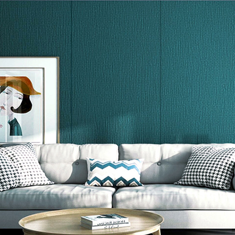 Living Room Wall Paneling Modern Style Waterproof PVC Wall Paneling Peacock Blue Clearhalo 'Flooring 'Home Improvement' 'home_improvement' 'home_improvement_wall_paneling' 'Wall Paneling' 'wall_paneling' 'Walls & Ceilings' Walls and Ceiling' 7209716