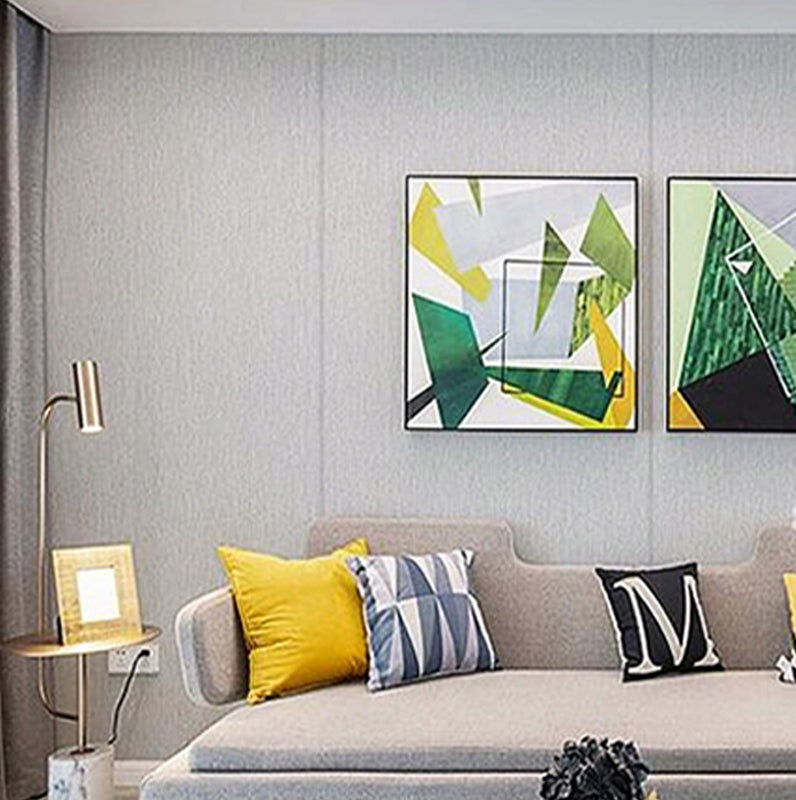 Living Room Wall Paneling Modern Style Waterproof PVC Wall Paneling Light Gray Clearhalo 'Flooring 'Home Improvement' 'home_improvement' 'home_improvement_wall_paneling' 'Wall Paneling' 'wall_paneling' 'Walls & Ceilings' Walls and Ceiling' 7209724