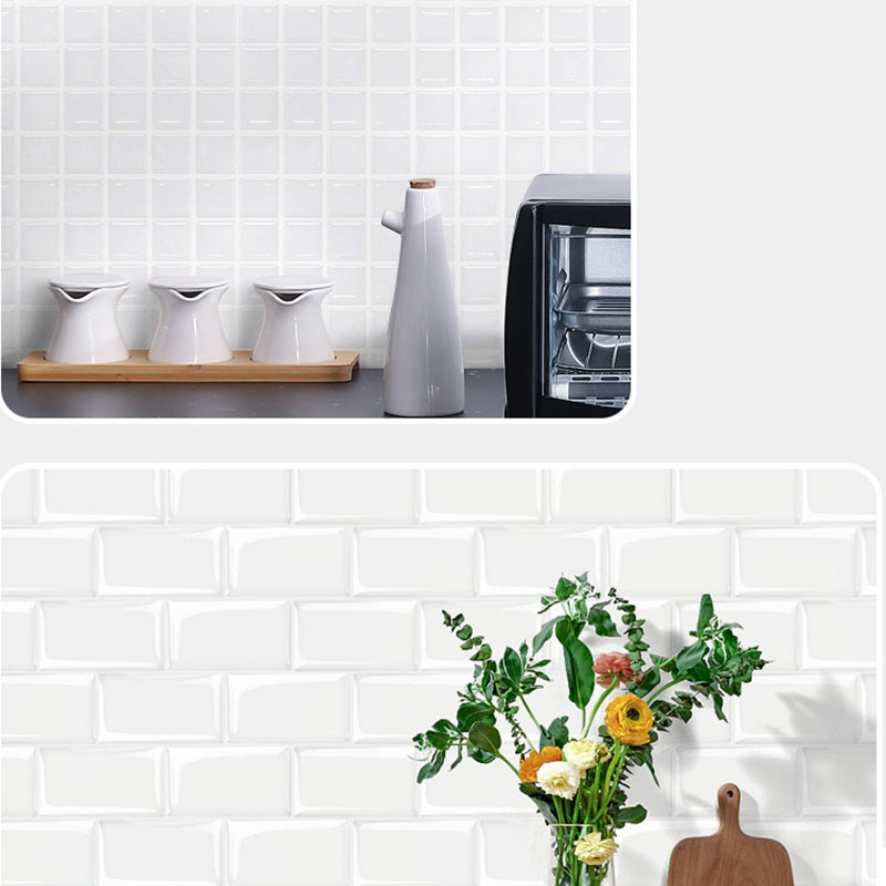 Plastic Peel and Stick Wall Tile 3D Square Peel and Stick Backsplash Clearhalo 'Flooring 'Home Improvement' 'home_improvement' 'home_improvement_peel_stick_blacksplash' 'Peel & Stick Backsplash Tile' 'peel_stick_blacksplash' 'Walls & Ceilings' Walls and Ceiling' 7209748