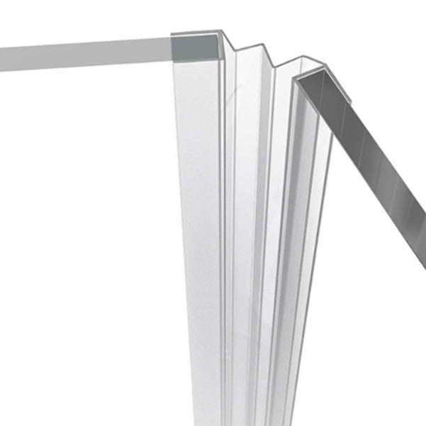 Tempered Shower Bath Door Frameless Bi-Fold Scratch Resistant Shower Doors Clearhalo 'Bathroom Remodel & Bathroom Fixtures' 'Home Improvement' 'home_improvement' 'home_improvement_shower_tub_doors' 'Shower and Tub Doors' 'shower_tub_doors' 'Showers & Bathtubs' 7209783