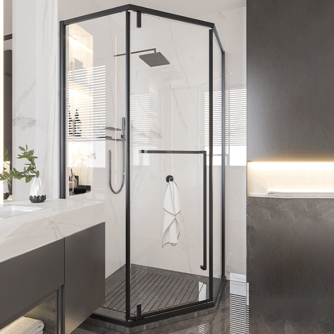 Pivot Transparent Shower Bath Door Tempered Semi-Frameless Shower Door Clearhalo 'Bathroom Remodel & Bathroom Fixtures' 'Home Improvement' 'home_improvement' 'home_improvement_shower_tub_doors' 'Shower and Tub Doors' 'shower_tub_doors' 'Showers & Bathtubs' 7209871