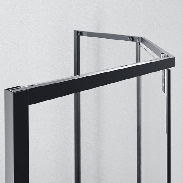 Pivot Transparent Shower Bath Door Tempered Semi-Frameless Shower Door Clearhalo 'Bathroom Remodel & Bathroom Fixtures' 'Home Improvement' 'home_improvement' 'home_improvement_shower_tub_doors' 'Shower and Tub Doors' 'shower_tub_doors' 'Showers & Bathtubs' 7209876