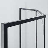 Pivot Transparent Shower Bath Door Tempered Semi-Frameless Shower Door Clearhalo 'Bathroom Remodel & Bathroom Fixtures' 'Home Improvement' 'home_improvement' 'home_improvement_shower_tub_doors' 'Shower and Tub Doors' 'shower_tub_doors' 'Showers & Bathtubs' 7209876