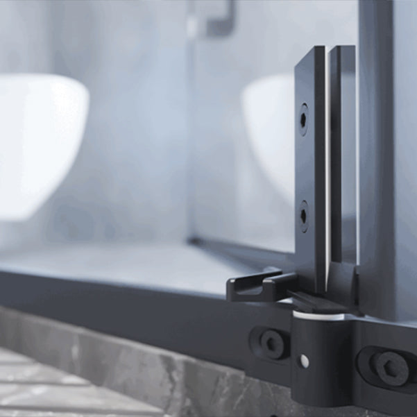 Pivot Transparent Shower Bath Door Tempered Semi-Frameless Shower Door Clearhalo 'Bathroom Remodel & Bathroom Fixtures' 'Home Improvement' 'home_improvement' 'home_improvement_shower_tub_doors' 'Shower and Tub Doors' 'shower_tub_doors' 'Showers & Bathtubs' 7209879