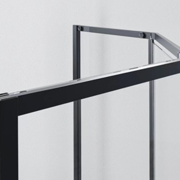 Framed Tempered Shower Bath Door Transparent Bi-Fold Shower Door Clearhalo 'Bathroom Remodel & Bathroom Fixtures' 'Home Improvement' 'home_improvement' 'home_improvement_shower_tub_doors' 'Shower and Tub Doors' 'shower_tub_doors' 'Showers & Bathtubs' 7209895