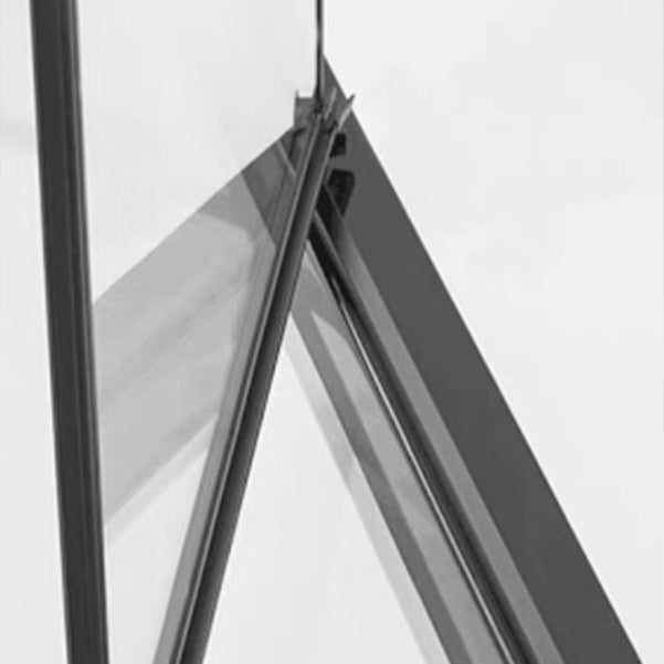 Framed Tempered Shower Bath Door Transparent Bi-Fold Shower Door Clearhalo 'Bathroom Remodel & Bathroom Fixtures' 'Home Improvement' 'home_improvement' 'home_improvement_shower_tub_doors' 'Shower and Tub Doors' 'shower_tub_doors' 'Showers & Bathtubs' 7209898