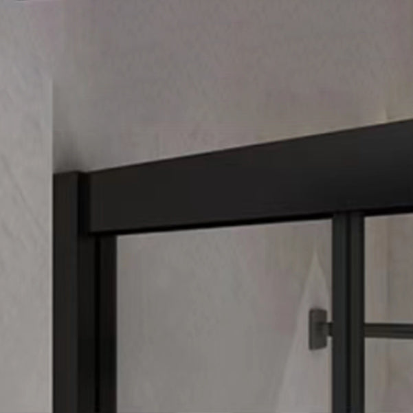 Framed Tempered Shower Bath Door Transparent Bi-Fold Shower Door Clearhalo 'Bathroom Remodel & Bathroom Fixtures' 'Home Improvement' 'home_improvement' 'home_improvement_shower_tub_doors' 'Shower and Tub Doors' 'shower_tub_doors' 'Showers & Bathtubs' 7209902