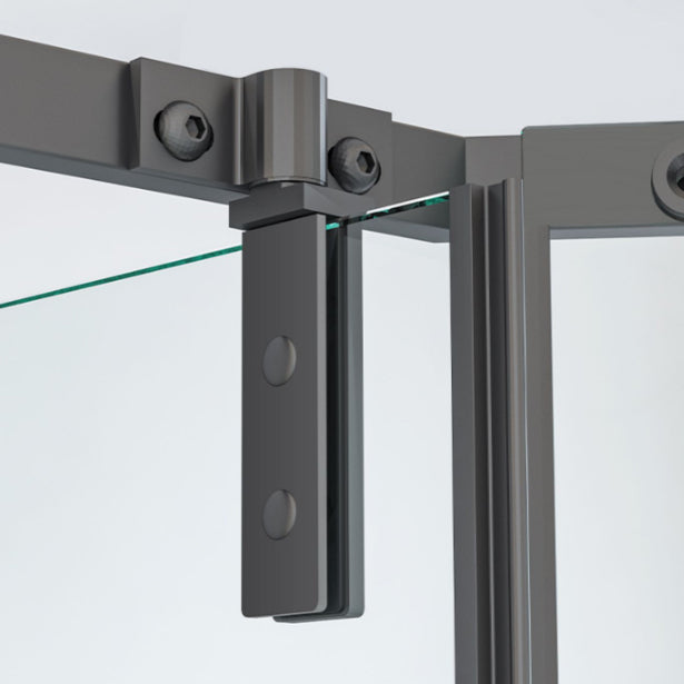 Pivot Grey Shower Bath Door Tempered Scratch Resistant Shower Doors Clearhalo 'Bathroom Remodel & Bathroom Fixtures' 'Home Improvement' 'home_improvement' 'home_improvement_shower_tub_doors' 'Shower and Tub Doors' 'shower_tub_doors' 'Showers & Bathtubs' 7209936