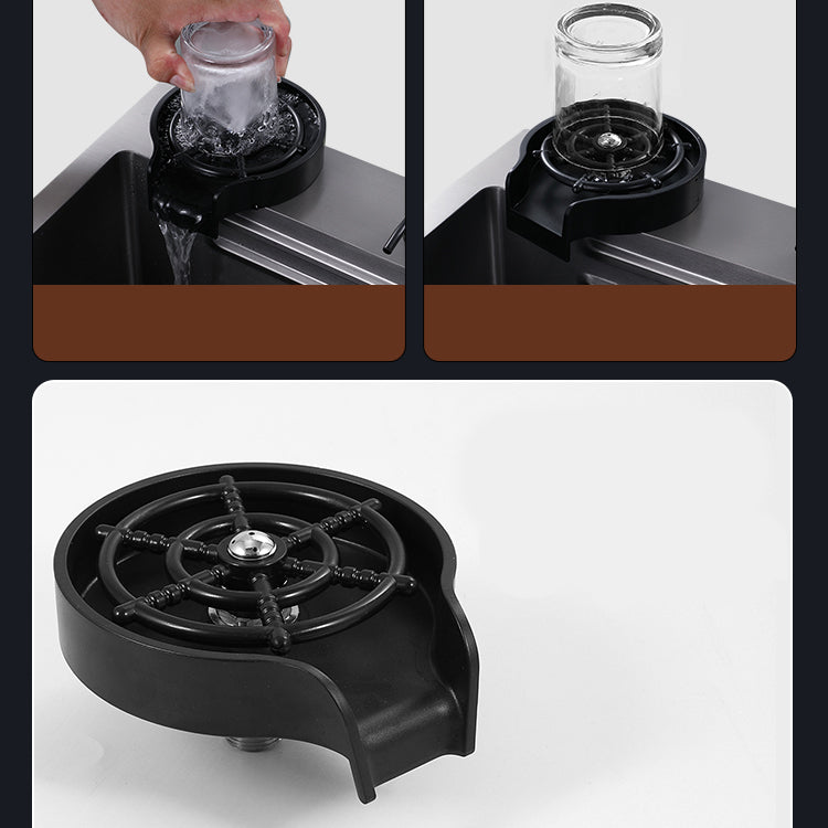 Modern Workstation Sink Stainless Steel with Drain Strainer Kit Workstation Ledge Clearhalo 'Home Improvement' 'home_improvement' 'home_improvement_kitchen_sinks' 'Kitchen Remodel & Kitchen Fixtures' 'Kitchen Sinks & Faucet Components' 'Kitchen Sinks' 'kitchen_sinks' 7212678