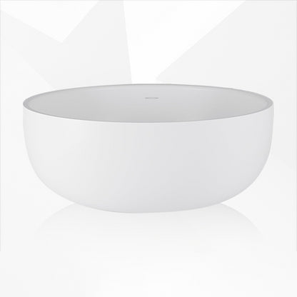 Antique Finish Soaking Bathtub Stand Alone Modern Round Bath Tub White Clearhalo 'Bathroom Remodel & Bathroom Fixtures' 'Bathtubs' 'Home Improvement' 'home_improvement' 'home_improvement_bathtubs' 'Showers & Bathtubs' 7213829