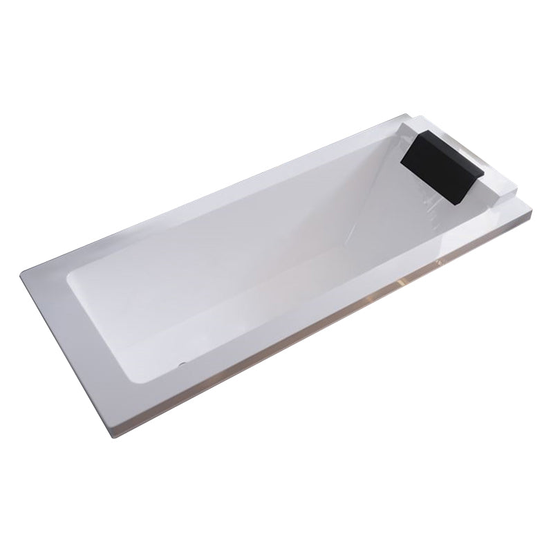 Modern Rectangular Bathtub Acrylic Drop in White Soaking Bath Clearhalo 'Bathroom Remodel & Bathroom Fixtures' 'Bathtubs' 'Home Improvement' 'home_improvement' 'home_improvement_bathtubs' 'Showers & Bathtubs' 7213848