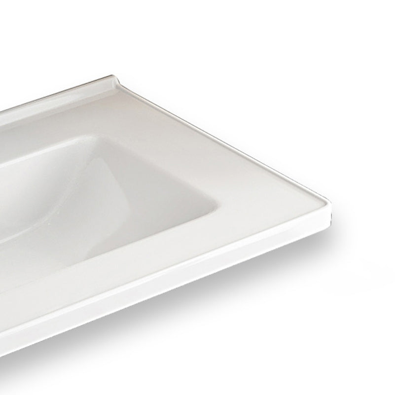 Modern Sink Vanity Set Wall Mounted Rectangular Sink Drawers Vanity Set Clearhalo 'Bathroom Remodel & Bathroom Fixtures' 'Bathroom Vanities' 'bathroom_vanities' 'Home Improvement' 'home_improvement' 'home_improvement_bathroom_vanities' 7215138