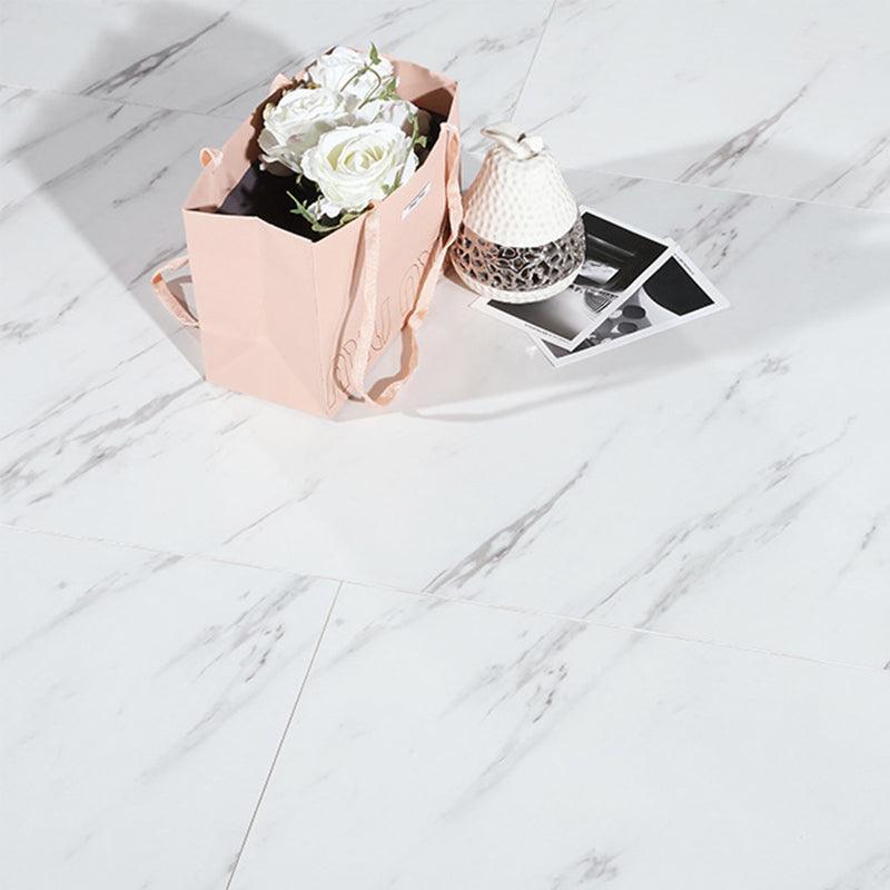 Modern Laminate Plank Flooring Wood Laminate Flooring with Marble Look White Gray Clearhalo 'Flooring 'Home Improvement' 'home_improvement' 'home_improvement_laminate_flooring' 'Laminate Flooring' 'laminate_flooring' Walls and Ceiling' 7215201