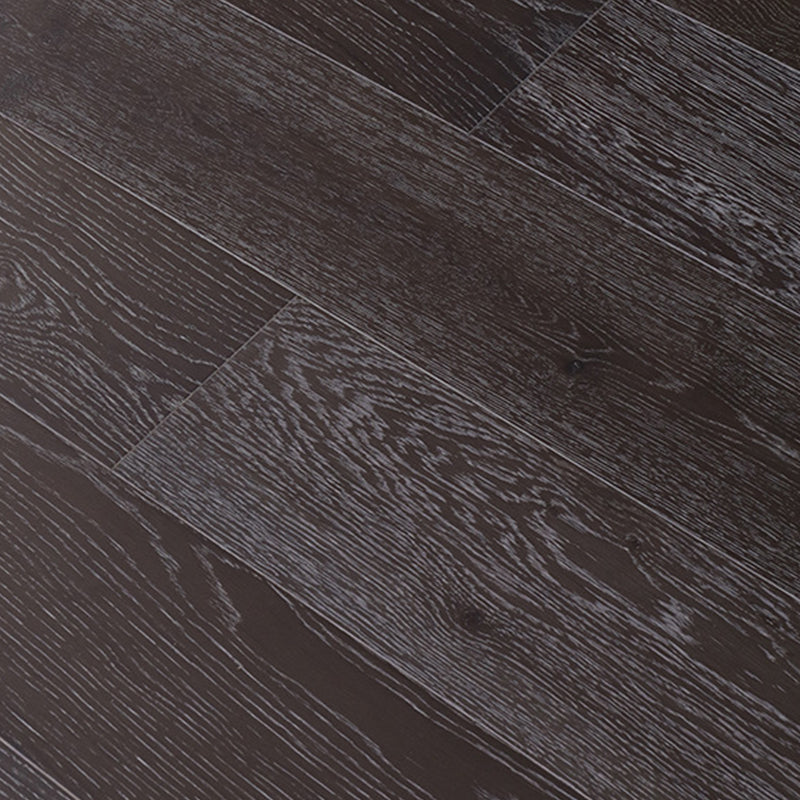 Wood Laminate Flooring Stain Resistant Laminate Plank Flooring Set of 7 Black Clearhalo 'Flooring 'Home Improvement' 'home_improvement' 'home_improvement_laminate_flooring' 'Laminate Flooring' 'laminate_flooring' Walls and Ceiling' 7215232