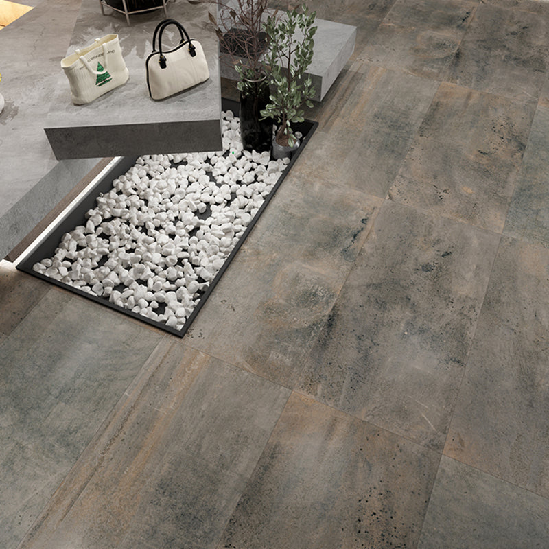 Vintage Floor and Wall Tile Mixed Material Rectangular Matte Tile Dark Gray 6 Pieces Clearhalo 'Floor Tiles & Wall Tiles' 'floor_tiles_wall_tiles' 'Flooring 'Home Improvement' 'home_improvement' 'home_improvement_floor_tiles_wall_tiles' Walls and Ceiling' 7215355