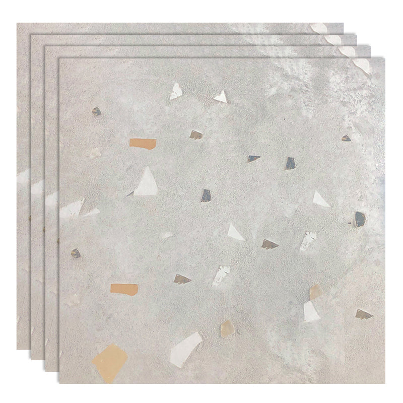 Patterned Singular Tile Square Modern Matte Floor and Wall Tile Light Gray 2' x 2' Clearhalo 'Floor Tiles & Wall Tiles' 'floor_tiles_wall_tiles' 'Flooring 'Home Improvement' 'home_improvement' 'home_improvement_floor_tiles_wall_tiles' Walls and Ceiling' 7215467