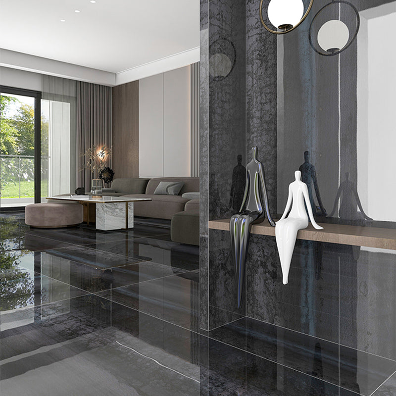 Wide Rectangular Tile Large Rectangular Floor Tile Lightweight Baltic Anthracite Stone