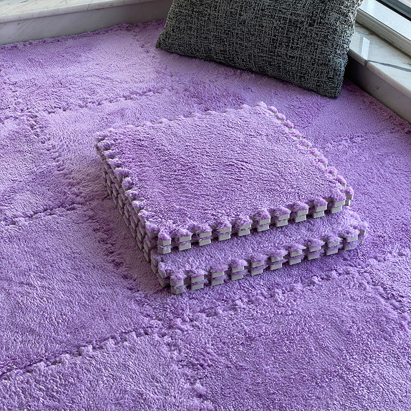 Modern Carpet Tiles Level Loop Interlocking Square Bedroom Carpet Tiles Purple Clearhalo 'Carpet Tiles & Carpet Squares' 'carpet_tiles_carpet_squares' 'Flooring 'Home Improvement' 'home_improvement' 'home_improvement_carpet_tiles_carpet_squares' Walls and Ceiling' 7215545