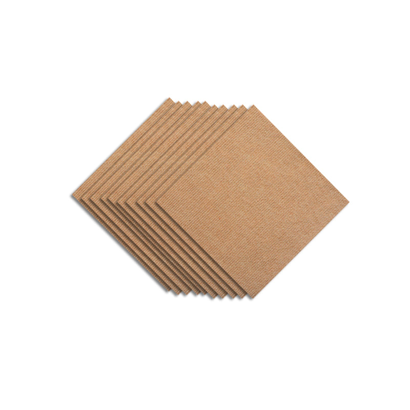 Modern Carpet Tiles Square Color Block Stain Resistant Carpet Tiles Light Coffee Clearhalo 'Carpet Tiles & Carpet Squares' 'carpet_tiles_carpet_squares' 'Flooring 'Home Improvement' 'home_improvement' 'home_improvement_carpet_tiles_carpet_squares' Walls and Ceiling' 7215567