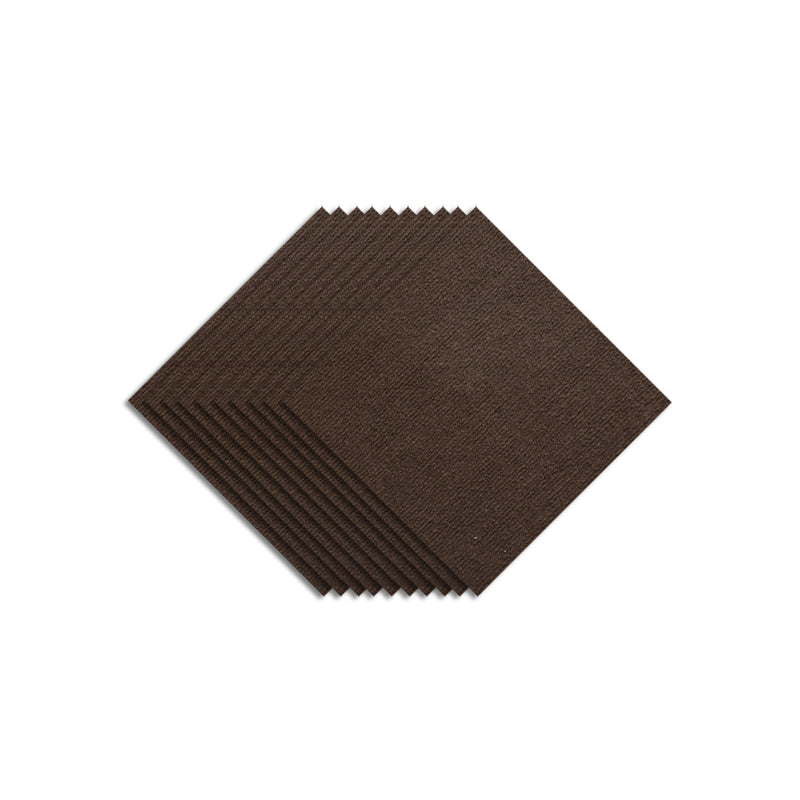 Modern Carpet Tiles Square Color Block Stain Resistant Carpet Tiles Dark Coffee Clearhalo 'Carpet Tiles & Carpet Squares' 'carpet_tiles_carpet_squares' 'Flooring 'Home Improvement' 'home_improvement' 'home_improvement_carpet_tiles_carpet_squares' Walls and Ceiling' 7215573