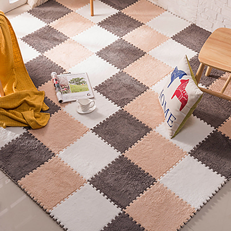 Indoor Carpet Tiles Color Block Interlocking Stain Resistant Carpet Tiles Clearhalo 'Carpet Tiles & Carpet Squares' 'carpet_tiles_carpet_squares' 'Flooring 'Home Improvement' 'home_improvement' 'home_improvement_carpet_tiles_carpet_squares' Walls and Ceiling' 7215648