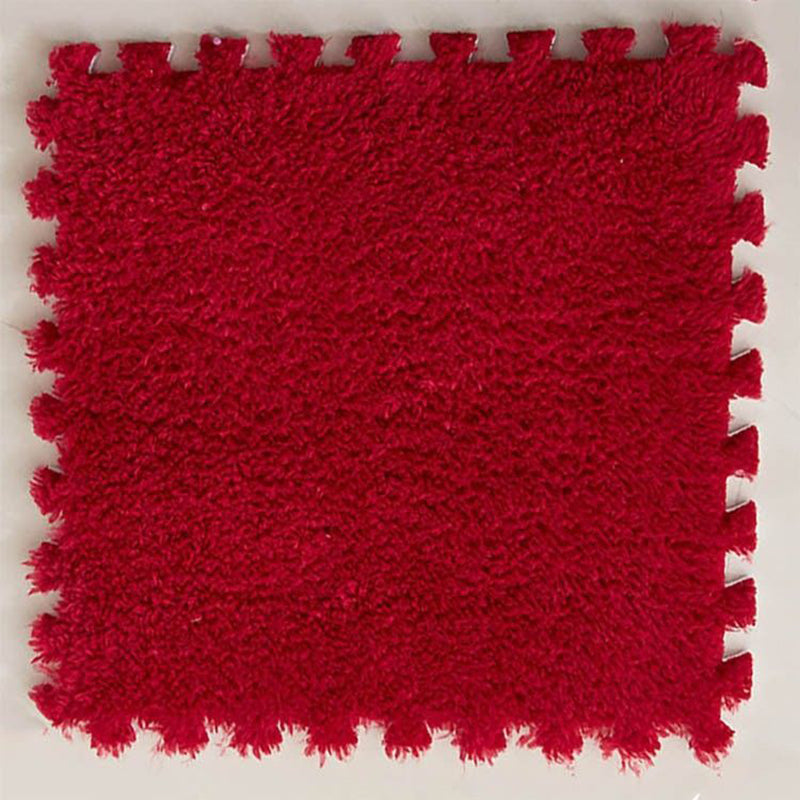 Living Room Carpet Tiles Interlocking Level Loop Square Carpet Tiles Burgundy Clearhalo 'Carpet Tiles & Carpet Squares' 'carpet_tiles_carpet_squares' 'Flooring 'Home Improvement' 'home_improvement' 'home_improvement_carpet_tiles_carpet_squares' Walls and Ceiling' 7215712