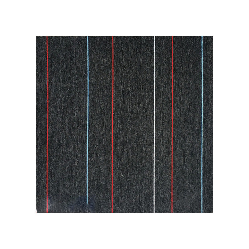 Carpet Tile Fade Resistant Non-Skid Solid Color Loose Lay Carpet Tile Living Room Matte Black Clearhalo 'Carpet Tiles & Carpet Squares' 'carpet_tiles_carpet_squares' 'Flooring 'Home Improvement' 'home_improvement' 'home_improvement_carpet_tiles_carpet_squares' Walls and Ceiling' 7215791