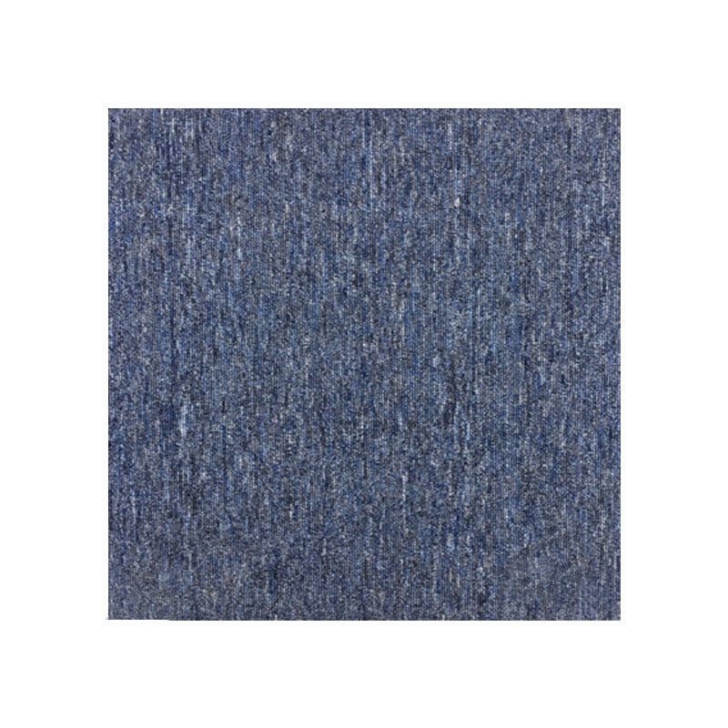 Carpet Tile Fade Resistant Non-Skid Solid Color Loose Lay Carpet Tile Living Room Blue Clearhalo 'Carpet Tiles & Carpet Squares' 'carpet_tiles_carpet_squares' 'Flooring 'Home Improvement' 'home_improvement' 'home_improvement_carpet_tiles_carpet_squares' Walls and Ceiling' 7215801