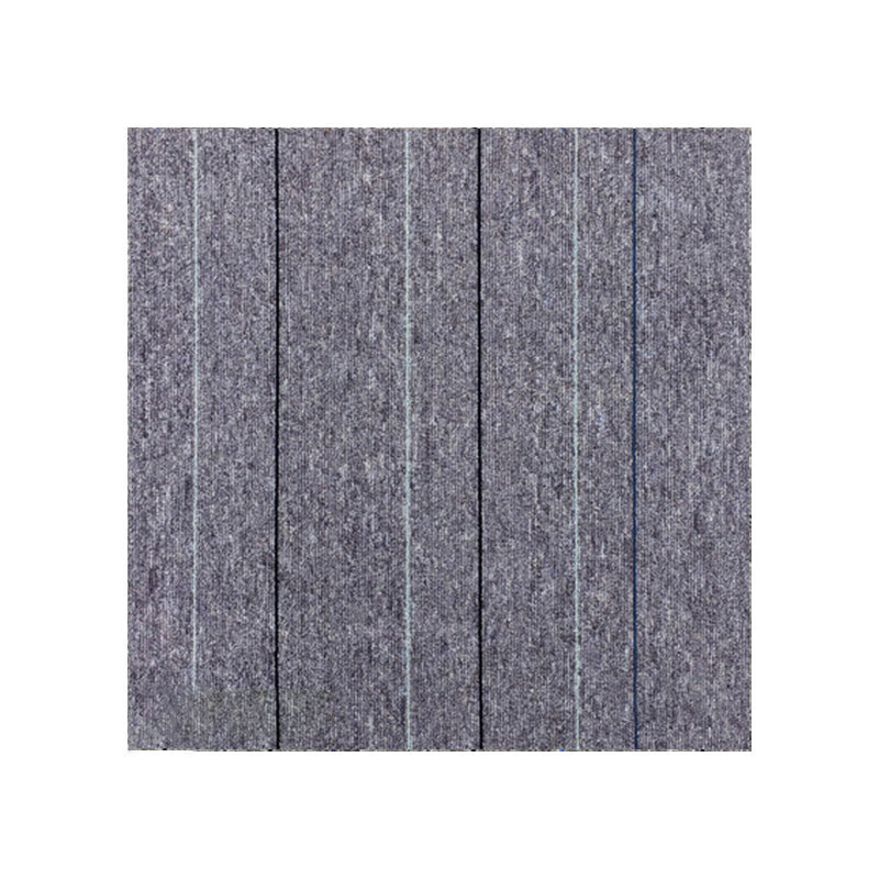 Carpet Tile Fade Resistant Non-Skid Solid Color Loose Lay Carpet Tile Living Room Smoke Gray Clearhalo 'Carpet Tiles & Carpet Squares' 'carpet_tiles_carpet_squares' 'Flooring 'Home Improvement' 'home_improvement' 'home_improvement_carpet_tiles_carpet_squares' Walls and Ceiling' 7215806