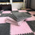 Modern Carpet Floor Tile Plush Cut Interlocking Non-Skid Tiles and Carpet Gray-Pink Clearhalo 'Carpet Tiles & Carpet Squares' 'carpet_tiles_carpet_squares' 'Flooring 'Home Improvement' 'home_improvement' 'home_improvement_carpet_tiles_carpet_squares' Walls and Ceiling' 7215880