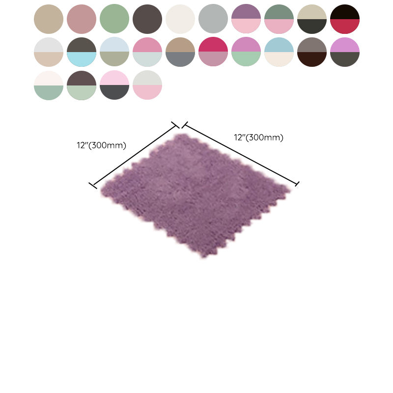 Modern Carpet Floor Tile Plush Cut Interlocking Non-Skid Tiles and Carpet Clearhalo 'Carpet Tiles & Carpet Squares' 'carpet_tiles_carpet_squares' 'Flooring 'Home Improvement' 'home_improvement' 'home_improvement_carpet_tiles_carpet_squares' Walls and Ceiling' 7215892