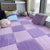 Modern Carpet Floor Tile Plush Cut Interlocking Mildew Resistant Tiles and Carpet Purple/ Pink Clearhalo 'Carpet Tiles & Carpet Squares' 'carpet_tiles_carpet_squares' 'Flooring 'Home Improvement' 'home_improvement' 'home_improvement_carpet_tiles_carpet_squares' Walls and Ceiling' 7215902