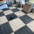 Modern Carpet Floor Tile Plush Cut Interlocking Mildew Resistant Tiles and Carpet Beige/ Gray Clearhalo 'Carpet Tiles & Carpet Squares' 'carpet_tiles_carpet_squares' 'Flooring 'Home Improvement' 'home_improvement' 'home_improvement_carpet_tiles_carpet_squares' Walls and Ceiling' 7215924