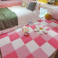Modern Tiles and Carpet Plush Cut Interlocking Non-Skid Carpet Tiles White-Pink Clearhalo 'Carpet Tiles & Carpet Squares' 'carpet_tiles_carpet_squares' 'Flooring 'Home Improvement' 'home_improvement' 'home_improvement_carpet_tiles_carpet_squares' Walls and Ceiling' 7215942
