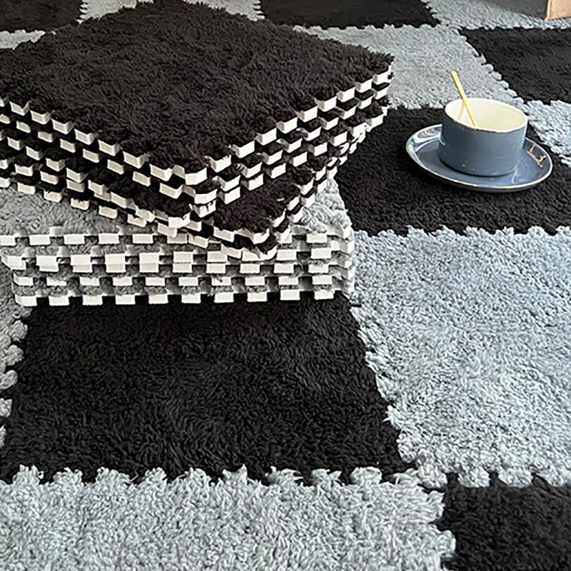 Modern Carpet Floor Tile Plush Cut Loose Lay Non-Skid Carpet Tile Clearhalo 'Carpet Tiles & Carpet Squares' 'carpet_tiles_carpet_squares' 'Flooring 'Home Improvement' 'home_improvement' 'home_improvement_carpet_tiles_carpet_squares' Walls and Ceiling' 7215961