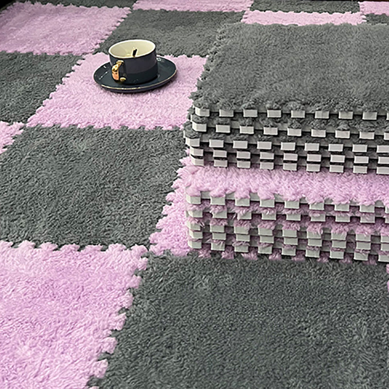 Modern Carpet Floor Tile Plush Cut Loose Lay Non-Skid Carpet Tile Clearhalo 'Carpet Tiles & Carpet Squares' 'carpet_tiles_carpet_squares' 'Flooring 'Home Improvement' 'home_improvement' 'home_improvement_carpet_tiles_carpet_squares' Walls and Ceiling' 7215963