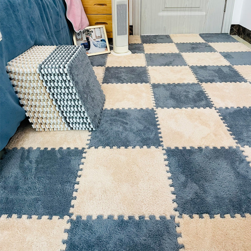 Modern Tiles and Carpet Plush Cut Interlocking Odor Resistant Carpet Tiles Apricot Gray Clearhalo 'Carpet Tiles & Carpet Squares' 'carpet_tiles_carpet_squares' 'Flooring 'Home Improvement' 'home_improvement' 'home_improvement_carpet_tiles_carpet_squares' Walls and Ceiling' 7216059