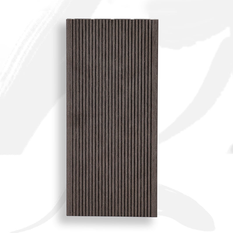 Tradition Water Resistant Floor Tile Smooth Click Lock Engineered Wood for Patio Garden Dark Coffee Clearhalo 'Flooring 'Hardwood Flooring' 'hardwood_flooring' 'Home Improvement' 'home_improvement' 'home_improvement_hardwood_flooring' Walls and Ceiling' 7216156