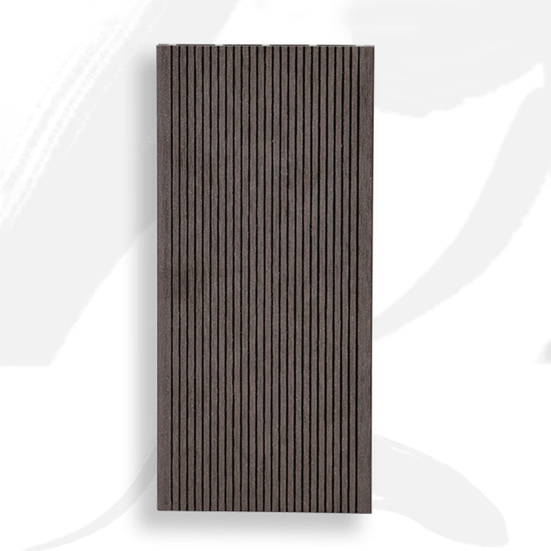 Tradition Water Resistant Floor Tile Smooth Click Lock Engineered Wood for Patio Garden Dark Coffee Clearhalo 'Flooring 'Hardwood Flooring' 'hardwood_flooring' 'Home Improvement' 'home_improvement' 'home_improvement_hardwood_flooring' Walls and Ceiling' 7216156