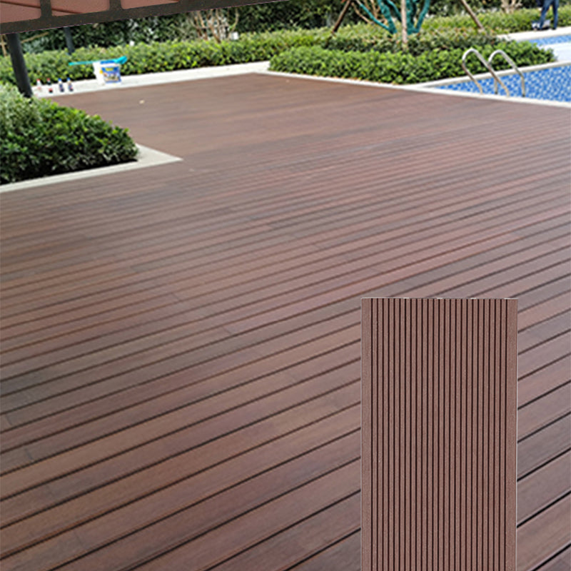 Tradition Water Resistant Floor Tile Smooth Click Lock Engineered Wood for Patio Garden Clearhalo 'Flooring 'Hardwood Flooring' 'hardwood_flooring' 'Home Improvement' 'home_improvement' 'home_improvement_hardwood_flooring' Walls and Ceiling' 7216157