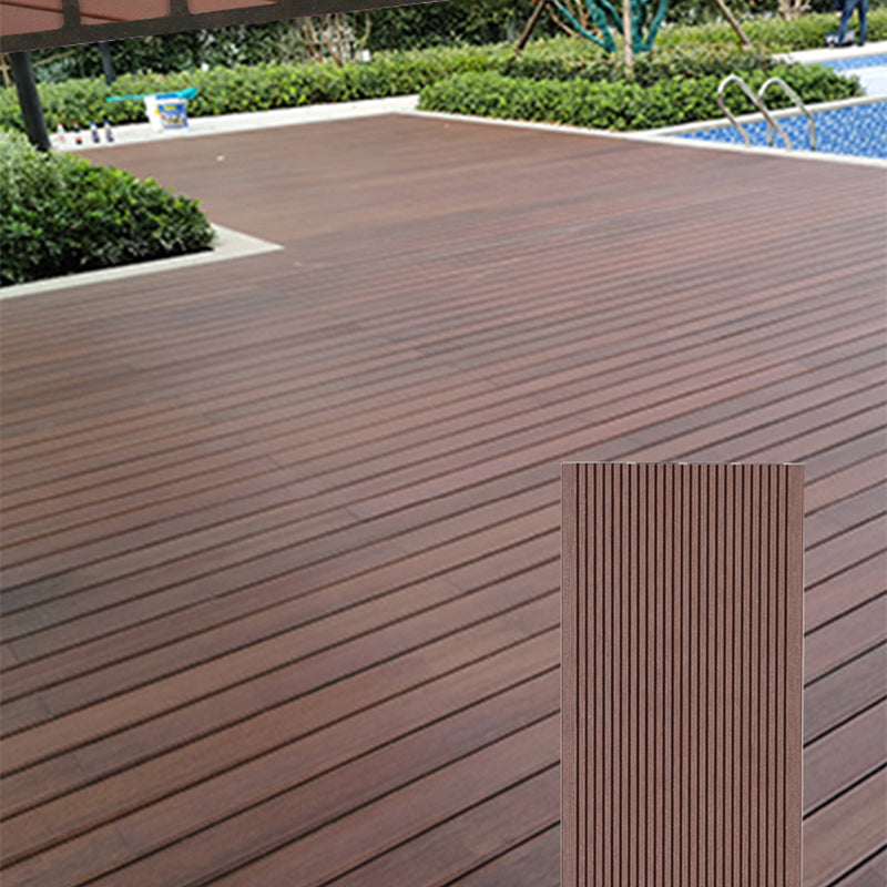 Tradition Water Resistant Floor Tile Smooth Click Lock Engineered Wood for Patio Garden Clearhalo 'Flooring 'Hardwood Flooring' 'hardwood_flooring' 'Home Improvement' 'home_improvement' 'home_improvement_hardwood_flooring' Walls and Ceiling' 7216157