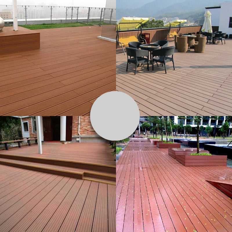 Tradition Water Resistant Floor Tile Smooth Click Lock Engineered Wood for Patio Garden Clearhalo 'Flooring 'Hardwood Flooring' 'hardwood_flooring' 'Home Improvement' 'home_improvement' 'home_improvement_hardwood_flooring' Walls and Ceiling' 7216161
