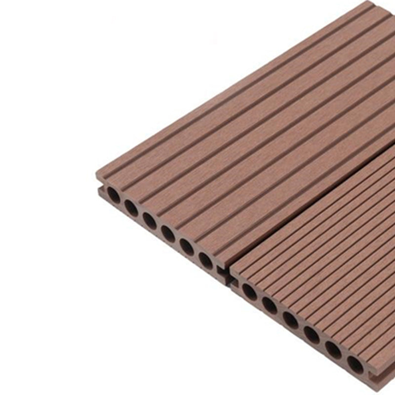 Contemporary Engineered Floor Tile Wire Brushed Nail Wooden Floor for Patio Garden Red Brown Clearhalo 'Flooring 'Hardwood Flooring' 'hardwood_flooring' 'Home Improvement' 'home_improvement' 'home_improvement_hardwood_flooring' Walls and Ceiling' 7216230