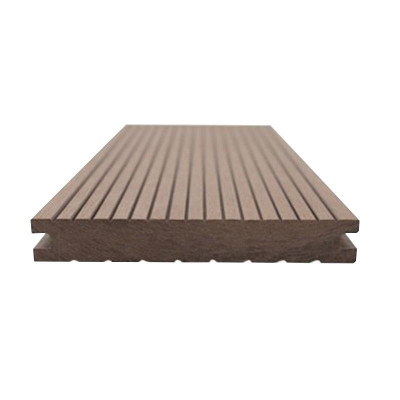 Water Resistant Floor Tile Wire Brushed Nail Lock Engineered Wood for Patio Garden Red Brown Clearhalo 'Flooring 'Hardwood Flooring' 'hardwood_flooring' 'Home Improvement' 'home_improvement' 'home_improvement_hardwood_flooring' Walls and Ceiling' 7216244