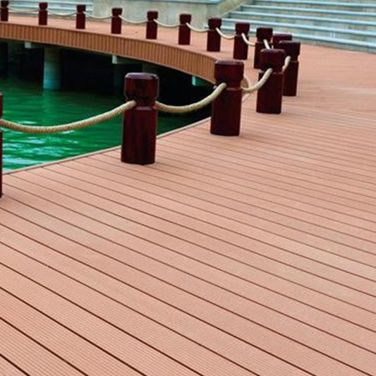 Water Resistant Floor Tile Wire Brushed Nail Lock Engineered Wood for Patio Garden Clearhalo 'Flooring 'Hardwood Flooring' 'hardwood_flooring' 'Home Improvement' 'home_improvement' 'home_improvement_hardwood_flooring' Walls and Ceiling' 7216251