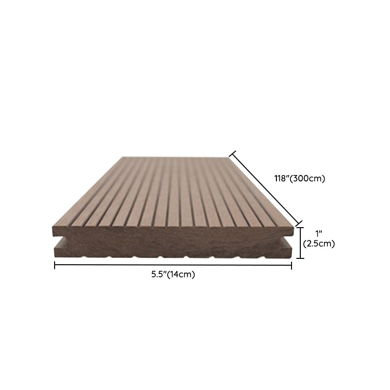 Water Resistant Floor Tile Wire Brushed Nail Lock Engineered Wood for Patio Garden Clearhalo 'Flooring 'Hardwood Flooring' 'hardwood_flooring' 'Home Improvement' 'home_improvement' 'home_improvement_hardwood_flooring' Walls and Ceiling' 7216254